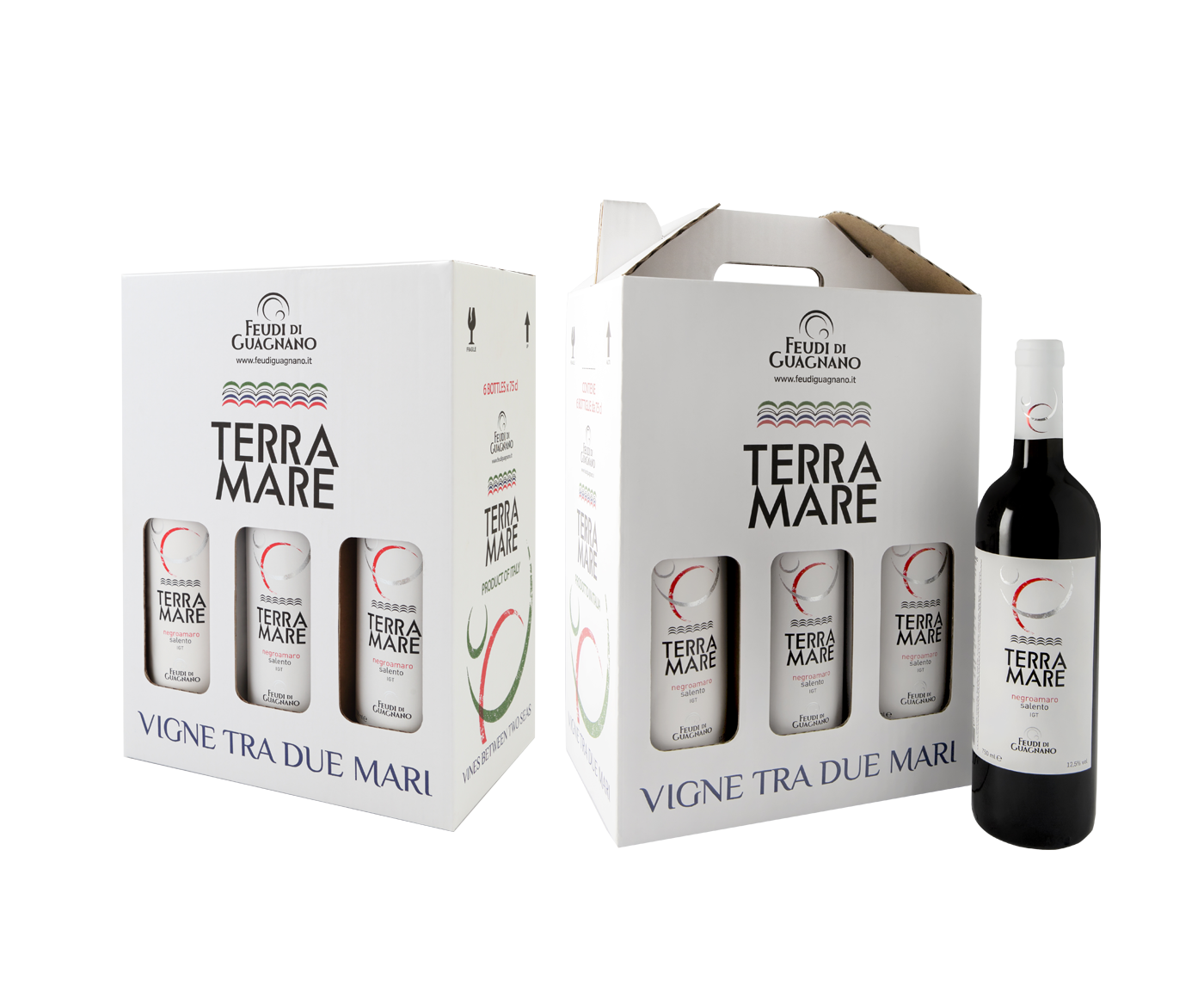 packaging 6 bottiglie vino terramare